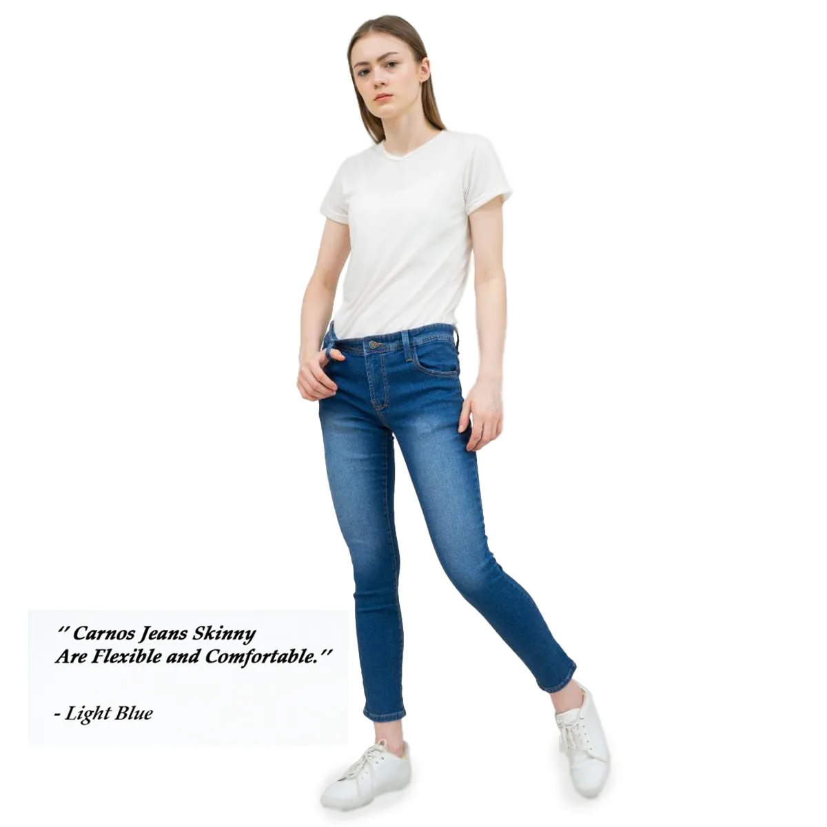 4.Jeans Skinny Blue Wash